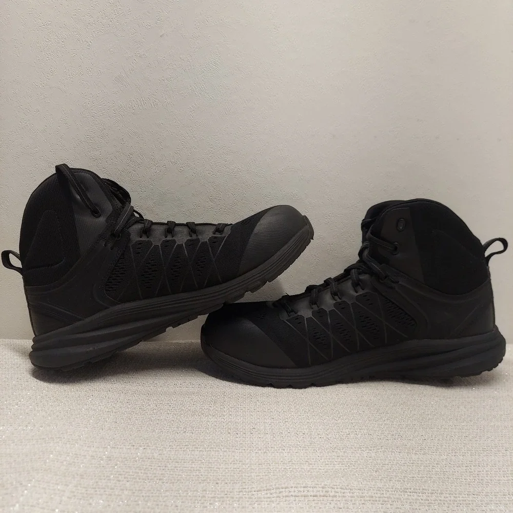 KEEN Utility Vista Energy Mid Carbon Fiber Toe Work Boots Black Mens 10.5 D EH